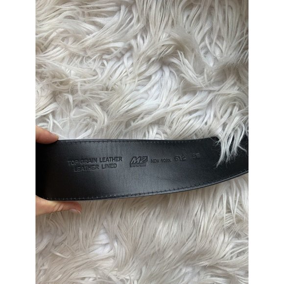 Women’s Leather belt metallic gray silver big buckle gems sparkle chunky - Picture 5 of 7